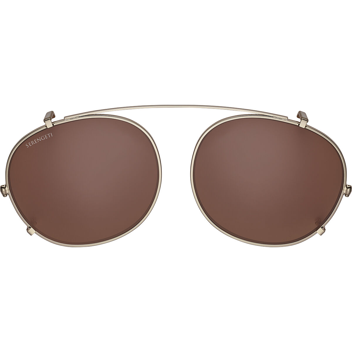 CLIP ON LOREN M, Shiny White Gold-Mineral Polarized Drivers Gradient Cat 2 to 3 B4, hi-res image number null